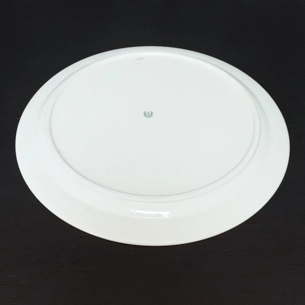 Antique Lenox Mandarin Floral Porcelain Chop Plate Round Serving Platter